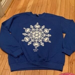5/$3Blue Flow-flake Sweatshirt